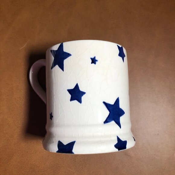 Emma Bridgewater Seconds Blue Star 1/2 Pint Mug EUC - Picture 5 of 13